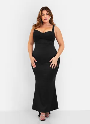 Amara Satin Corset Maxi Bodycon Dress