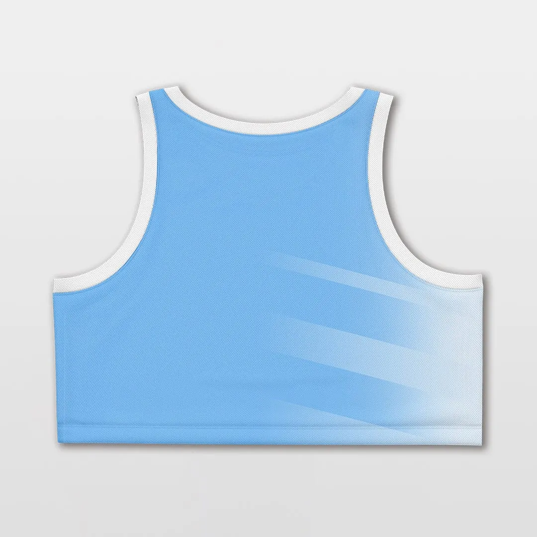 Blue Lake - Customized Women Crop Top Vest Loose Workout