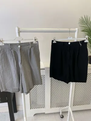 Cheesecloth High Waisted Shorts