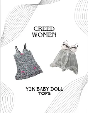 CR1601 Y2K Baby Doll Tops - 15 Pcs