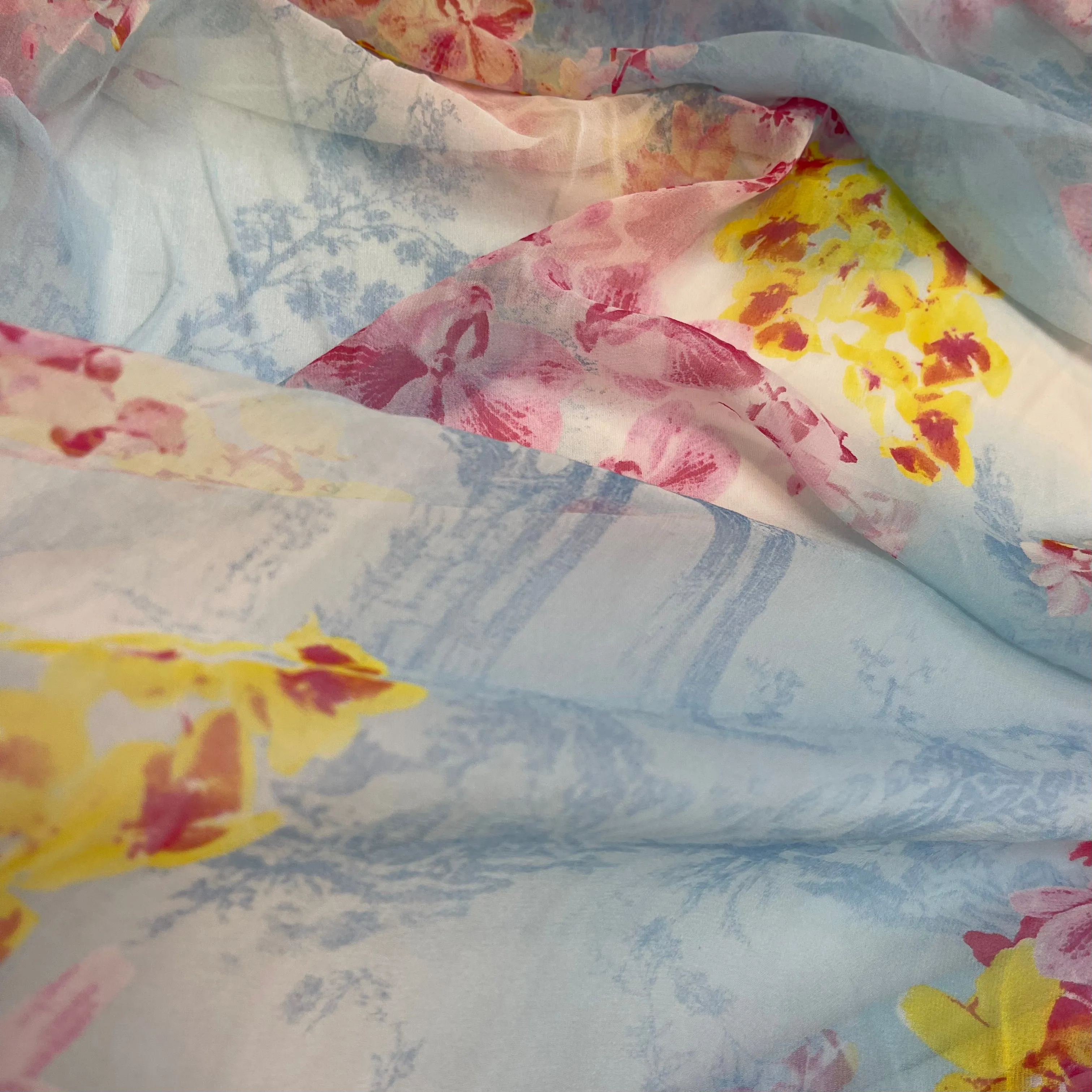 Hidden city Silk Chiffon