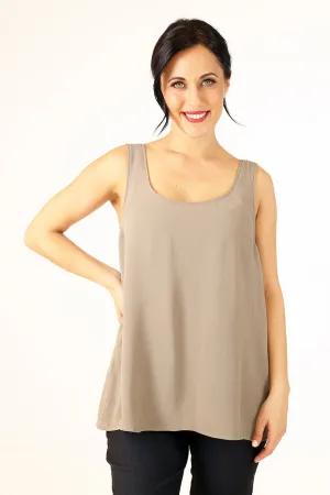 Iris Izzy Top - Beige/Grey | SALE