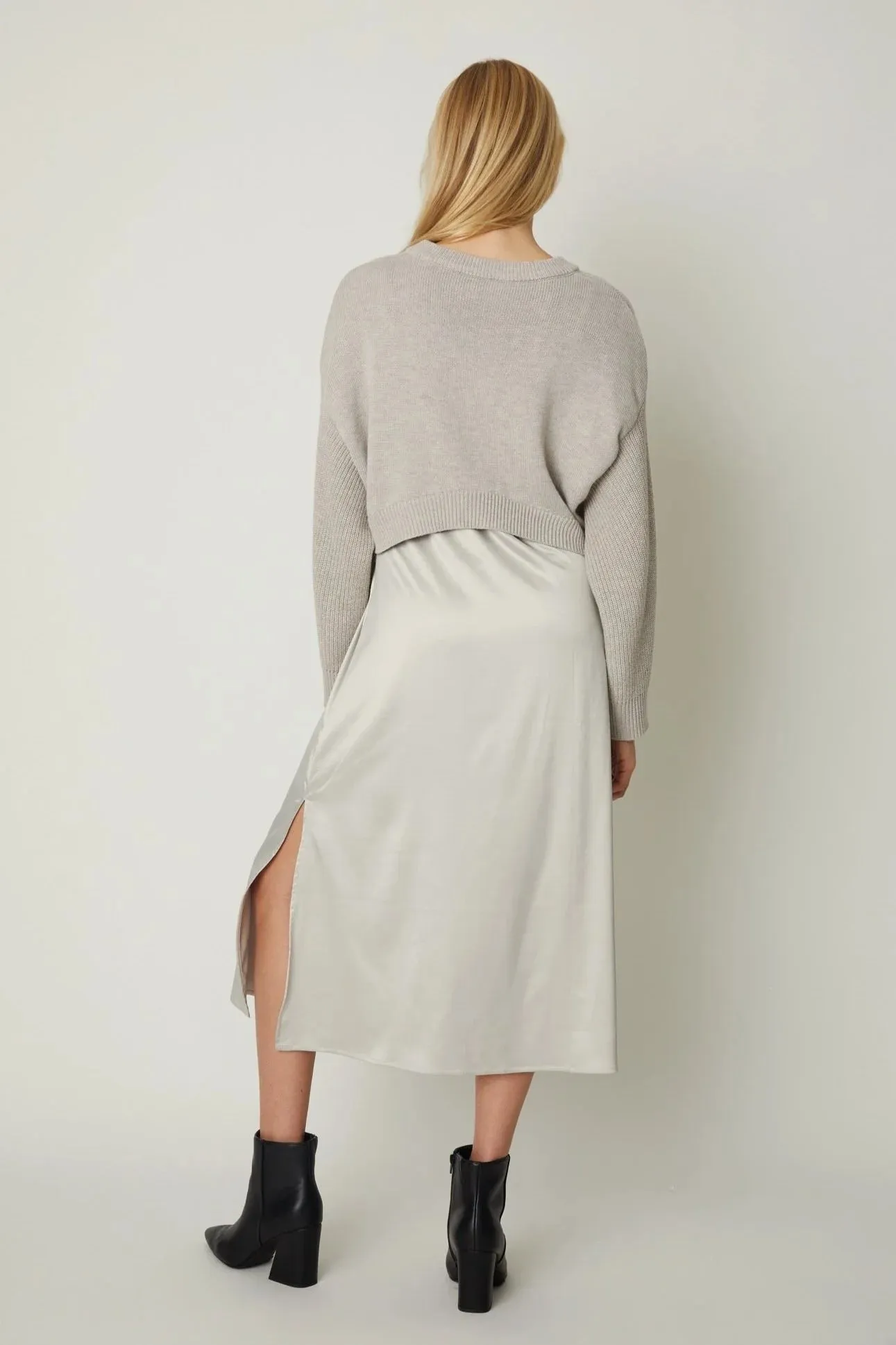 JS71 Willow Sweater Slip Dress