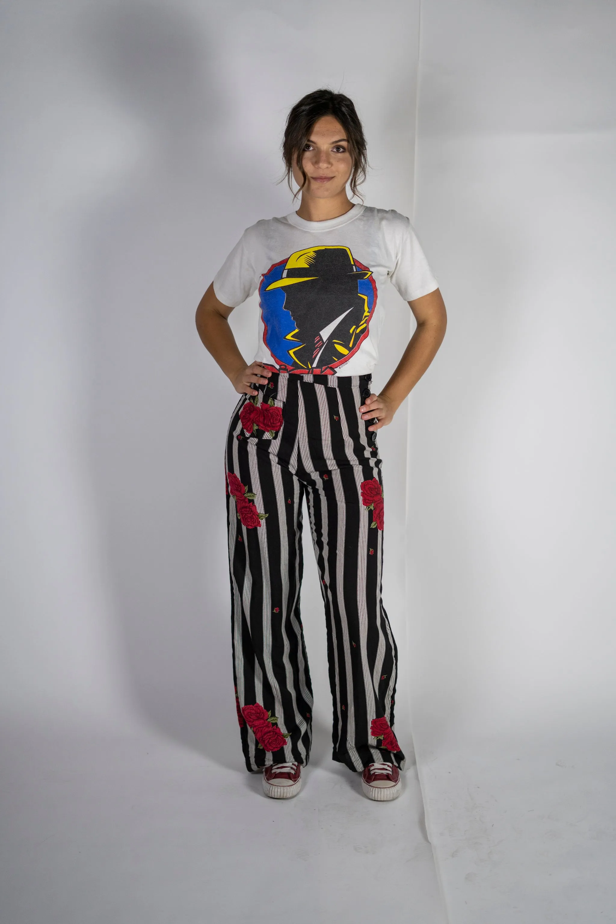 "Texie" Striped High Waisted Pants