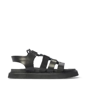 Record Sandal in Black