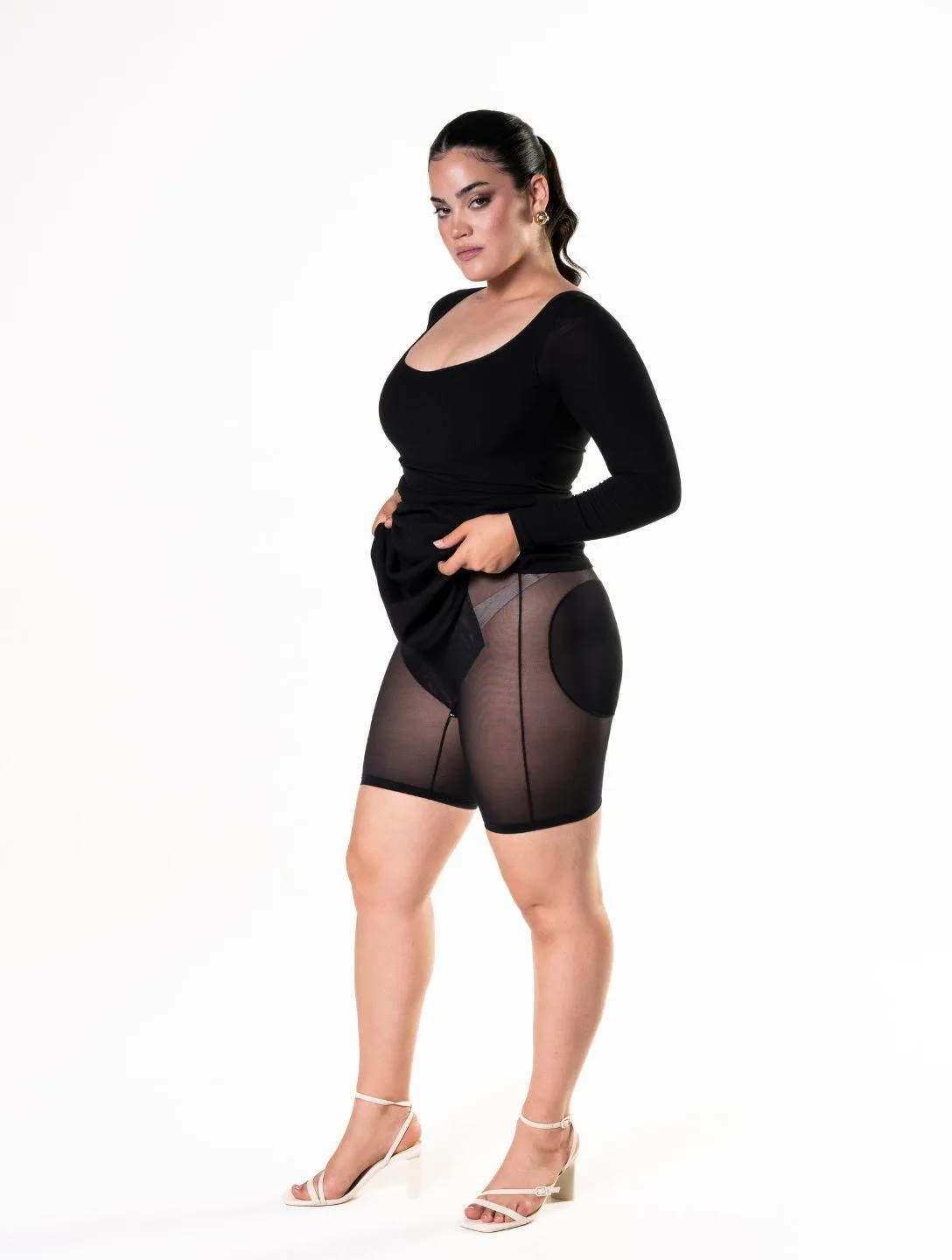 Shapewear Long Sleeve Dress