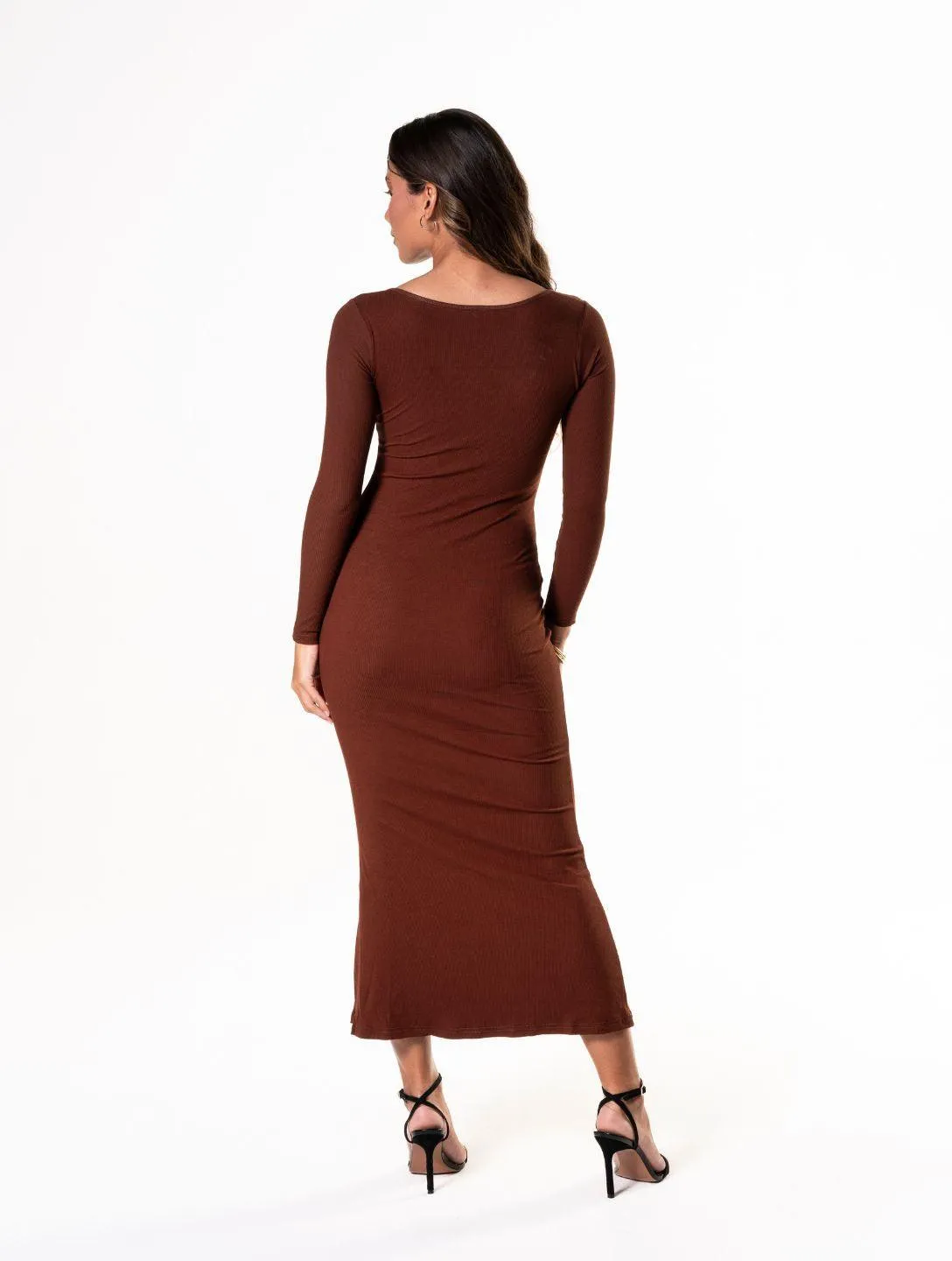 Shapewear Long Sleeve Dress