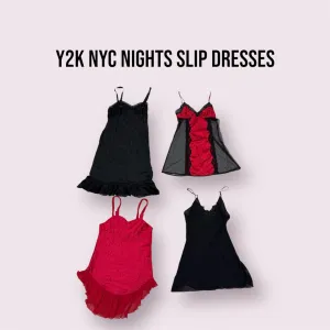 Y2K NYC NIGHTS SLIP DRESSES